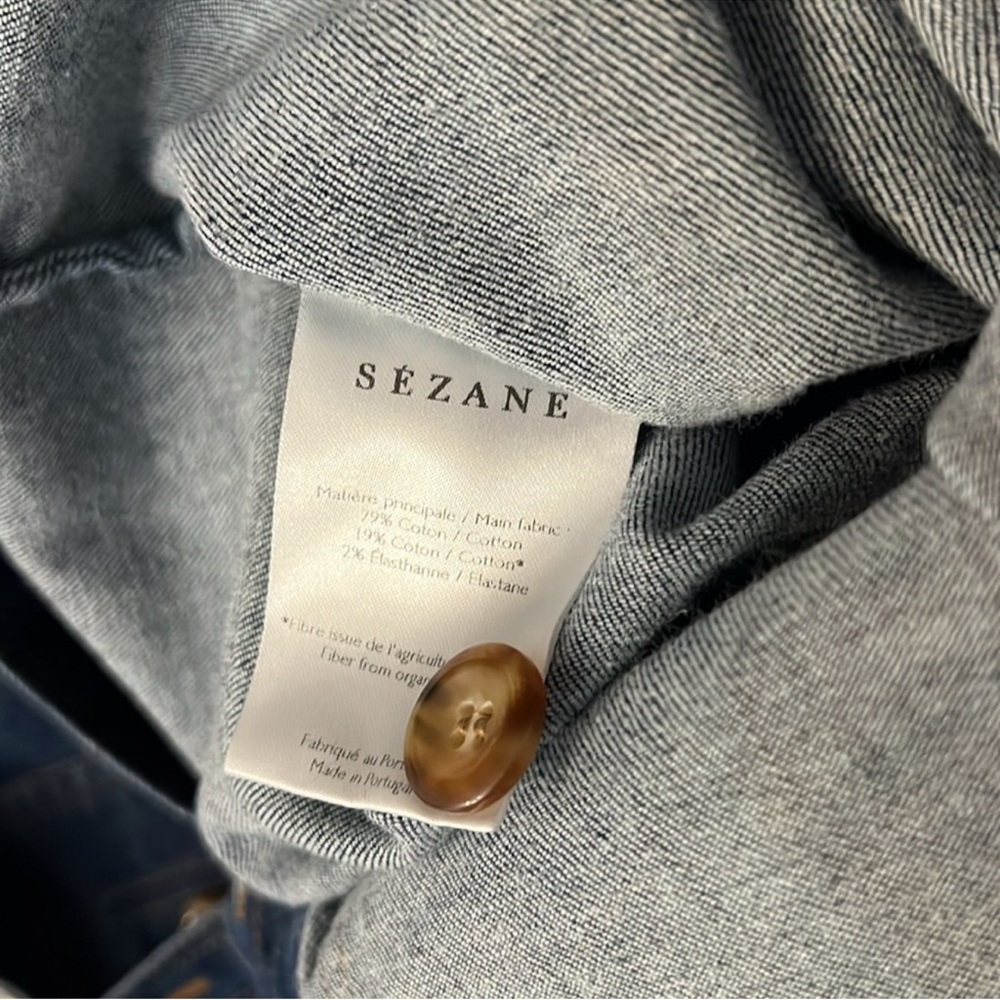 SÉZANE Almette Dress| Blue Denim - Picture 7 of 7